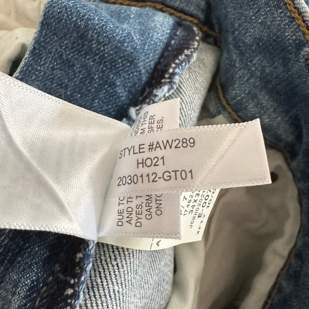 J. Crew 484 men’s slim tapered leg stretch denim jeans 34 x‎ 34